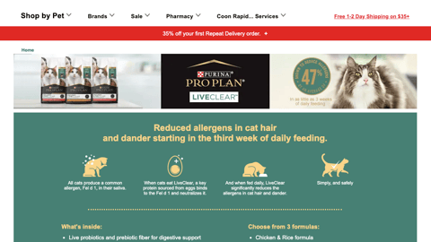 Petco Purina Pro Plan LiveClear Showcase